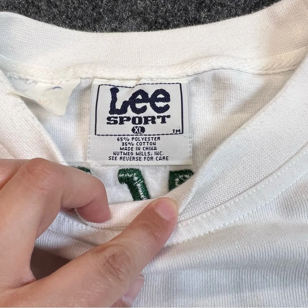 Green Bay Packers Lee Sport Long Sleeve Tee XL Embroidered Logo Vintage - Picture 3 of 7